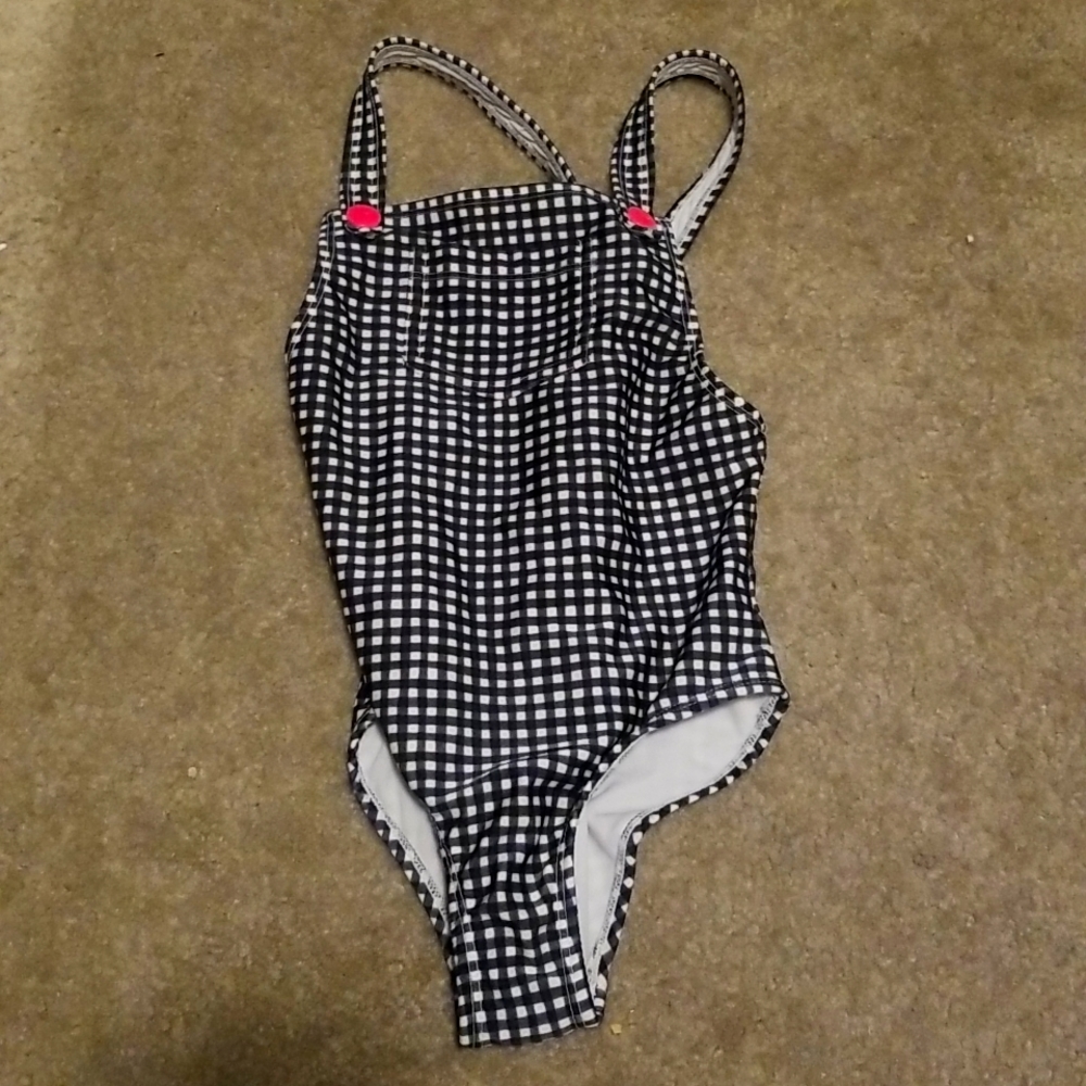 Adorable Size 6 Girl's Gingham Swimsuit